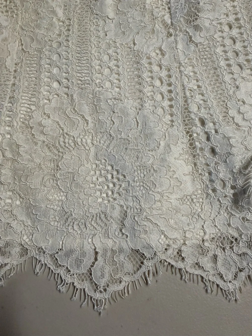 H&M White Lace Long-Sleeve Blouse Cottagecore size 4 EUC